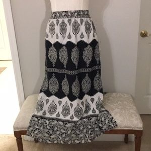 Tolani silk maxi skirt